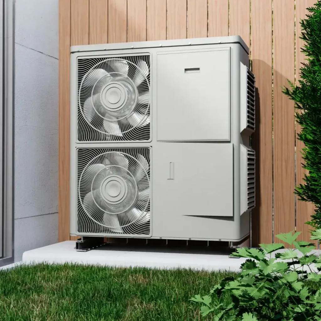 Air Source Heat Pump outside of the home